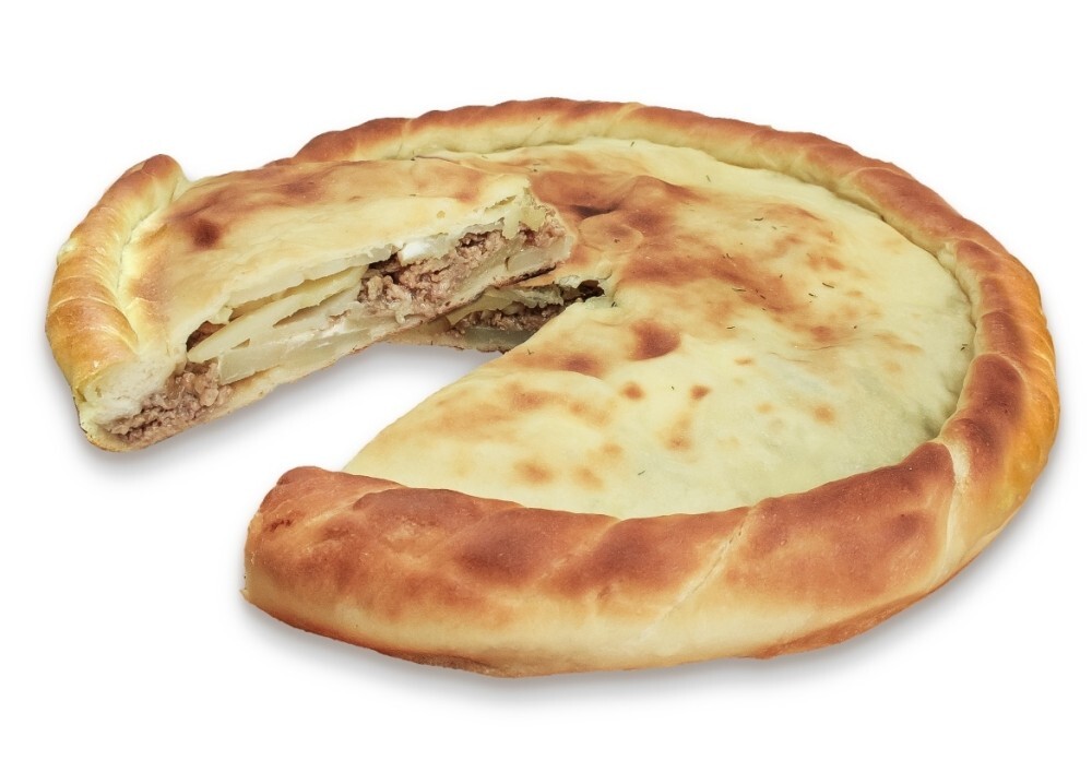 Пирог с картофелем и фаршем