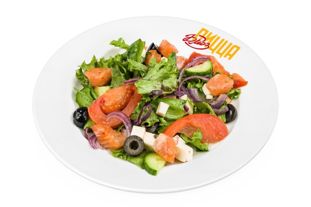 Салат "Греческий" с семгой