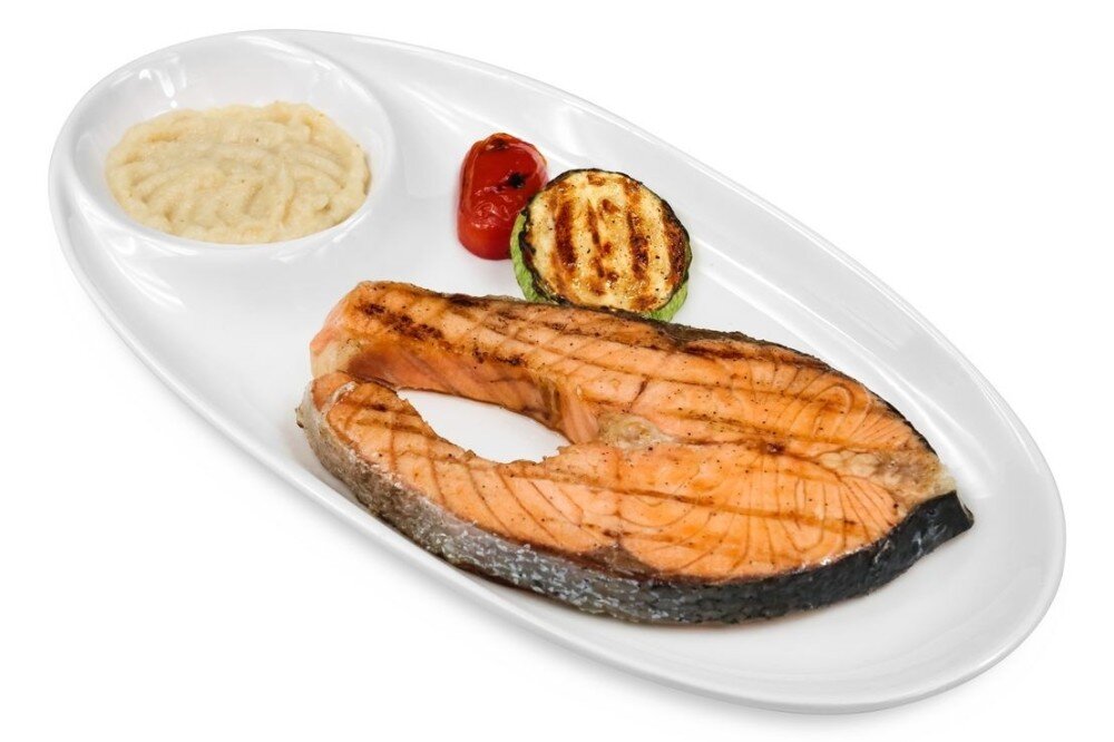 Семга на решетке