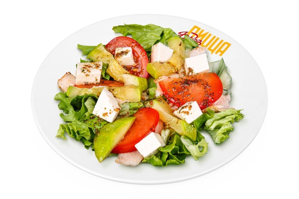 Салат с курицей гриль