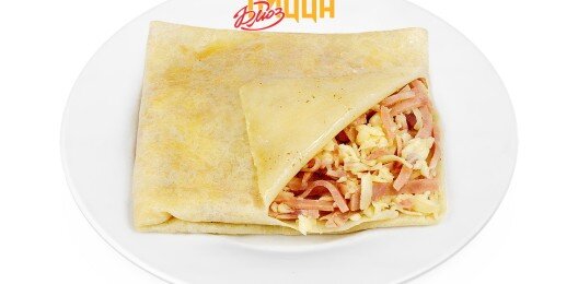 Блин Гурьевский с ветчиной и сыром