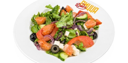 Салат "Греческий" с семгой