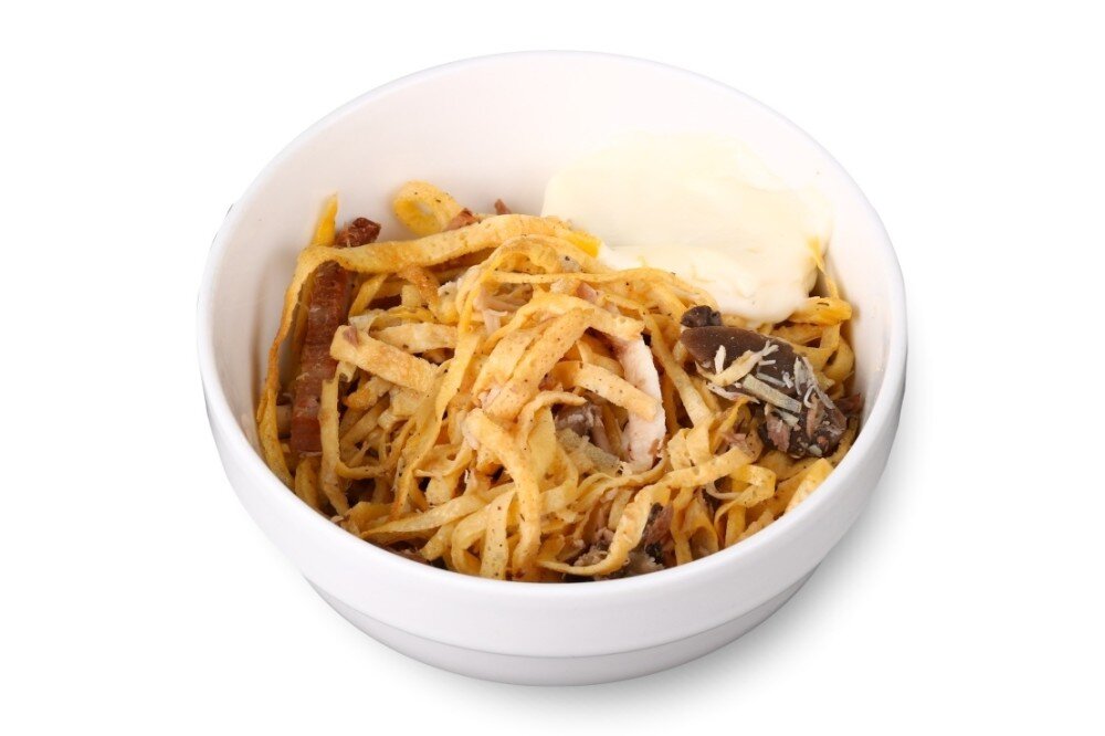 Салат мясной с грибами