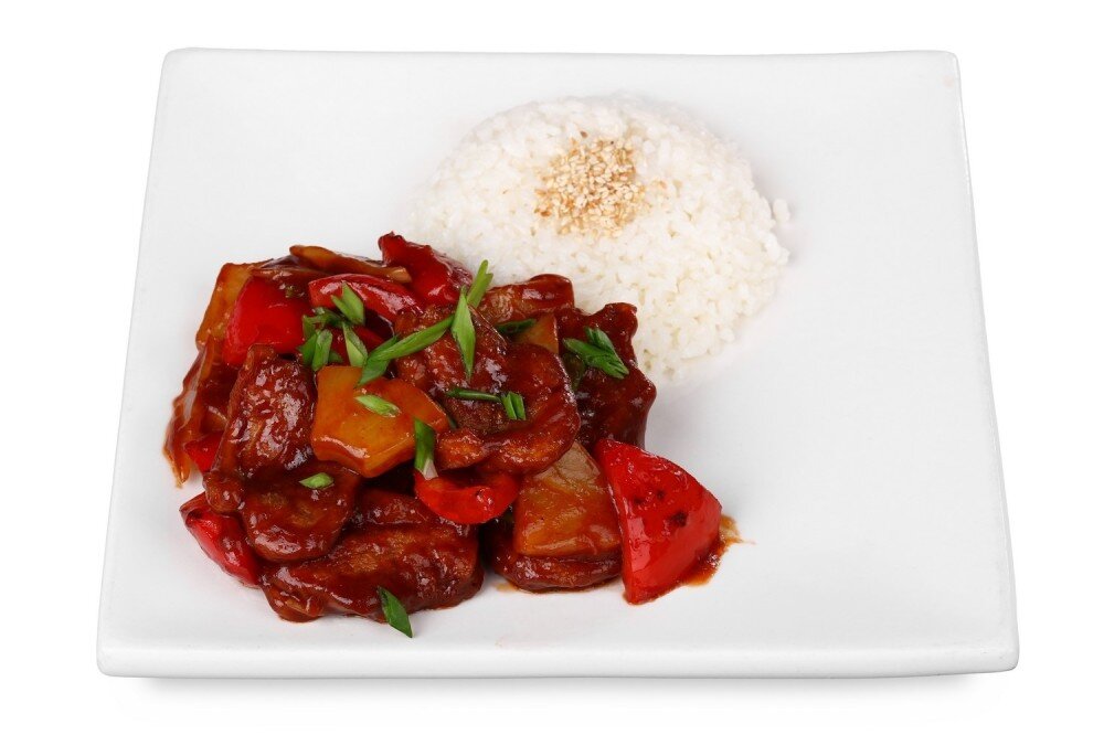 Утка в кисло-сладком соусе