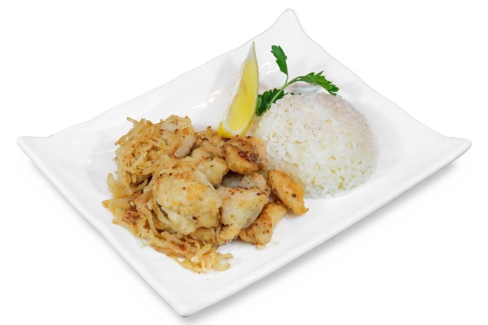 Филе минтая с луком