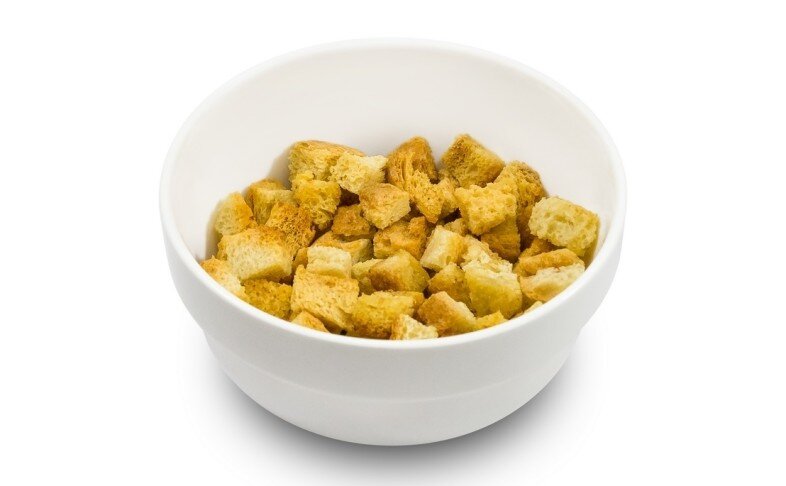 Сухарики с чесноком