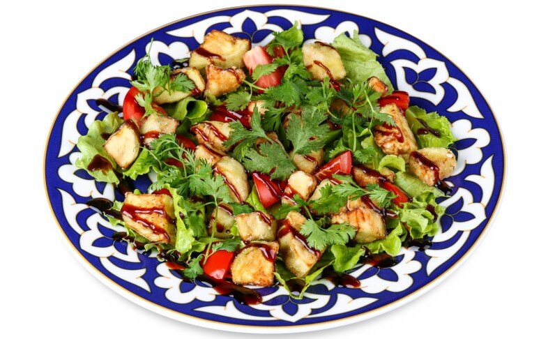 Салат по-грузински с баклажанами