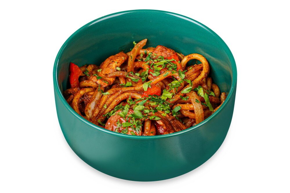 Лапша-вок с курицей