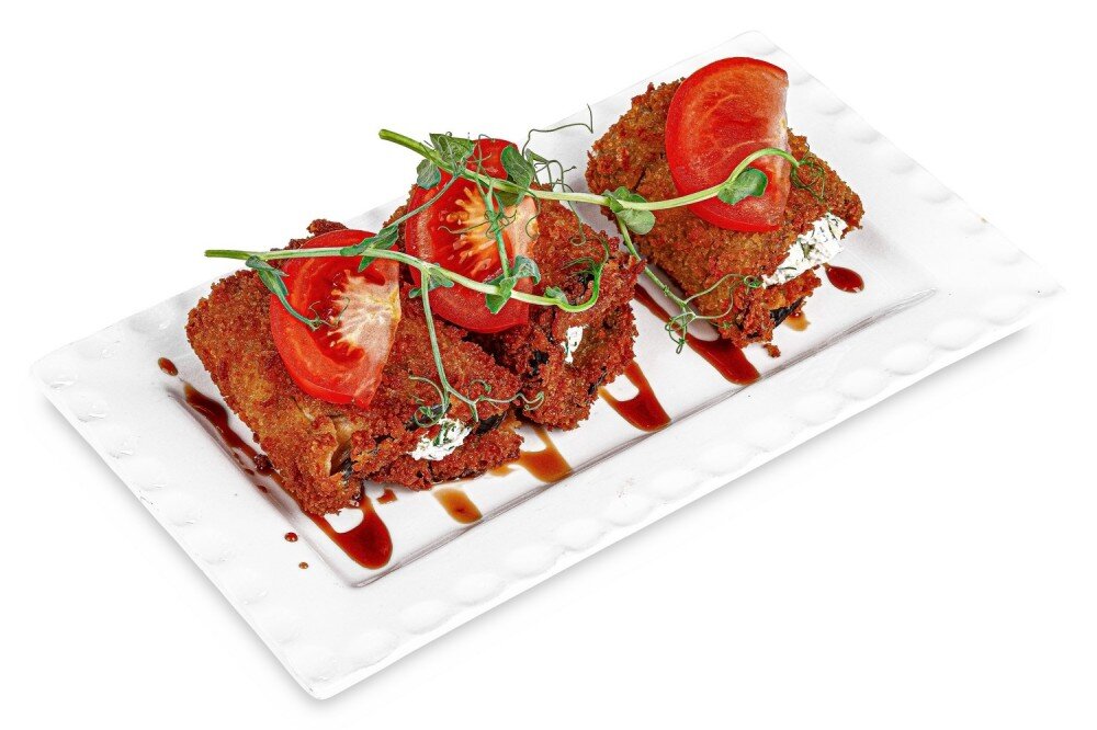 Рулетики из баклажан темпура