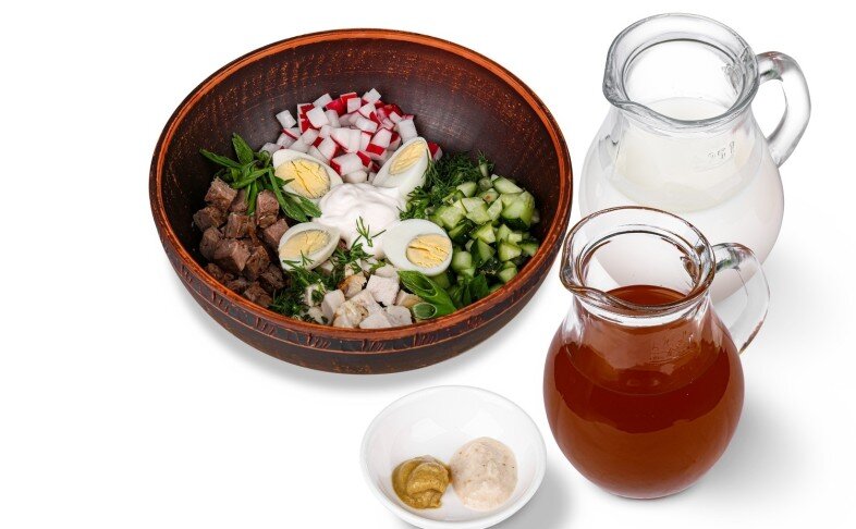 Окрошка "barBQ" с квасом