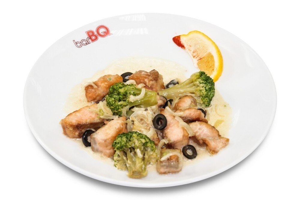 Горбуша в сливках