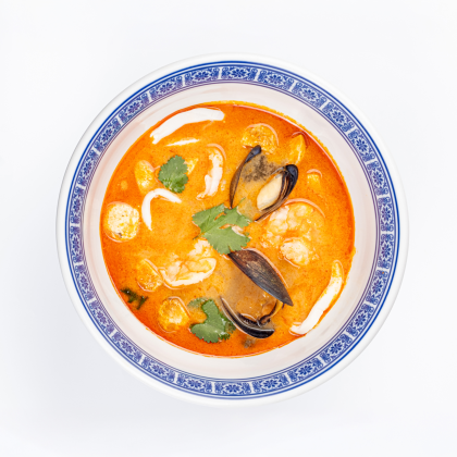 Том Ям c морепродуктами