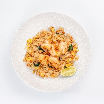 Тяхан с креветками