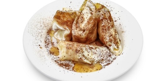 Блинчики с ананасом гриль