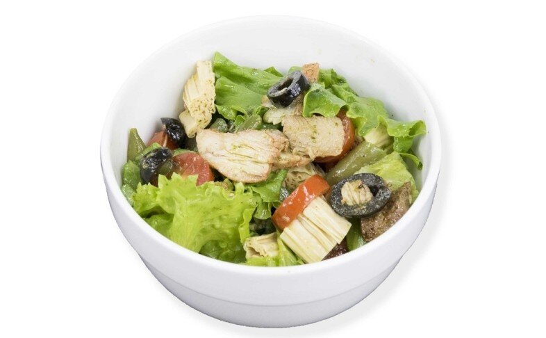 Салат с индейкой и спаржей