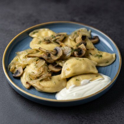 МЕГА ВАРЕНИКИ С ГРИБАМИ