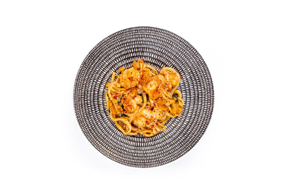 WOK с креветками