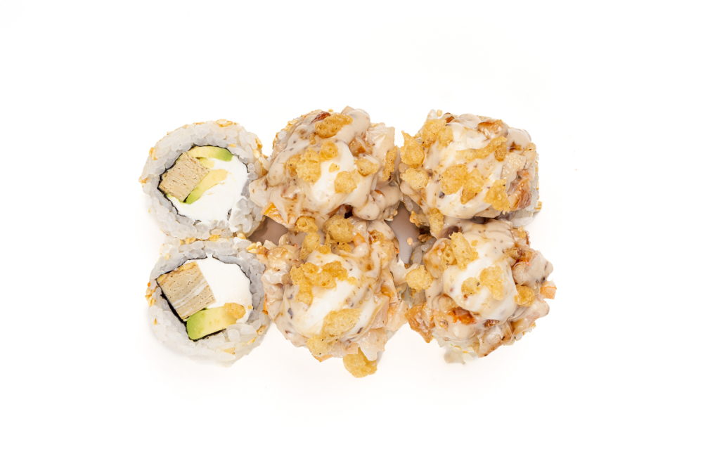 Ролл запеченный угорь с креветкой