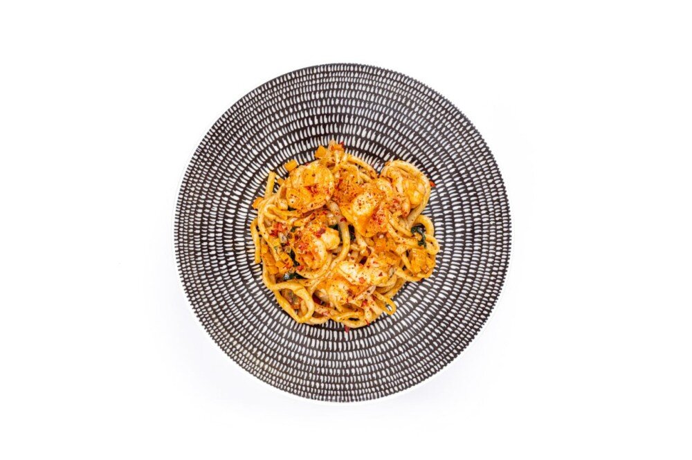 WOK с креветками