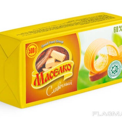 Маргарин Маселко Российский со Сливочным вкусом 60% 180гр