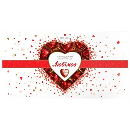 Конфеты Любимов Сердечки ассорти 225 гр