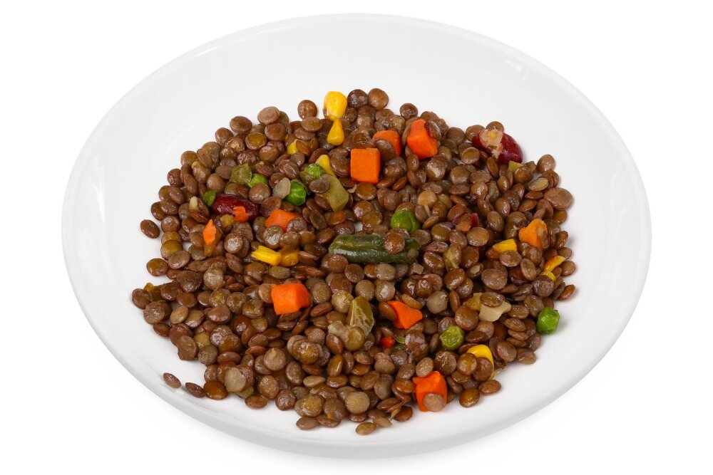 Чечевица с овощами