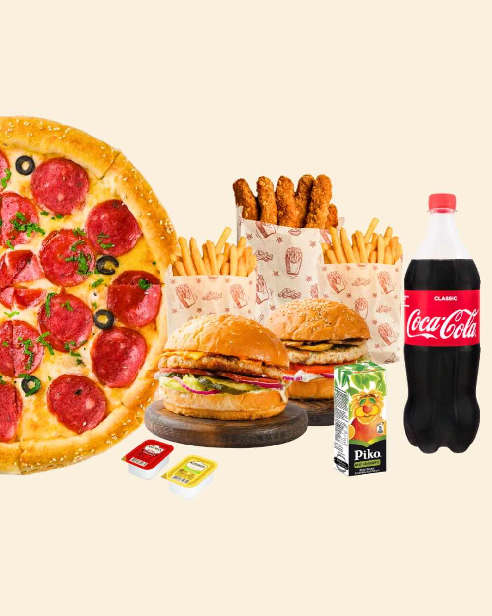 Семейный №2 + Coca-Cola 1 L
