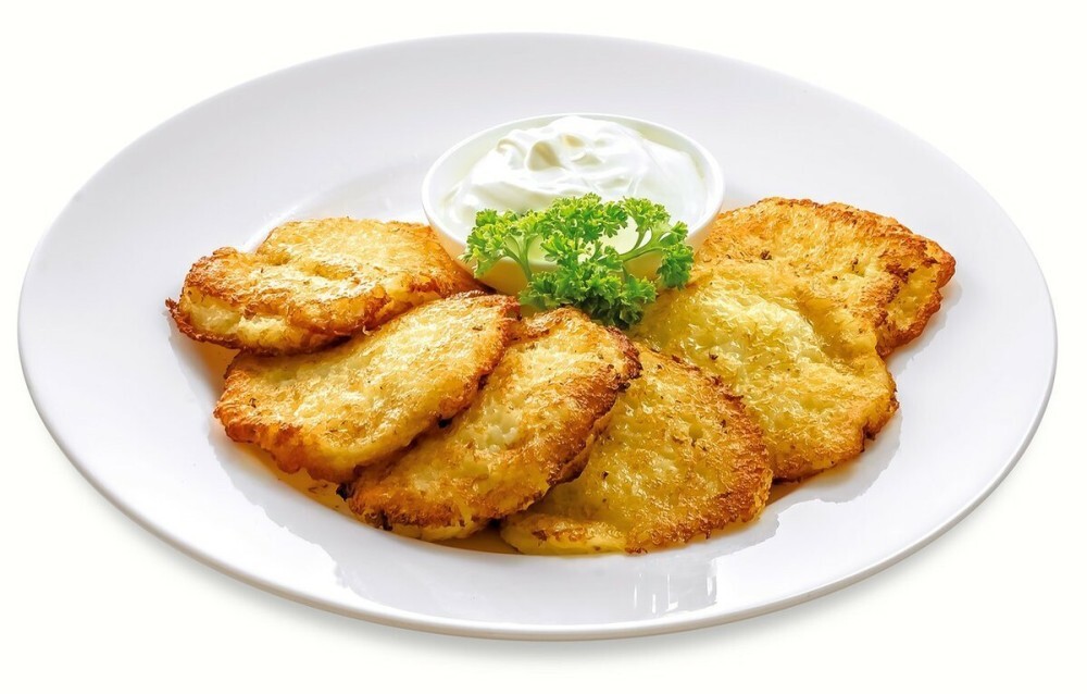 Драники со сметаной