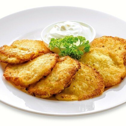 Драники со сметаной