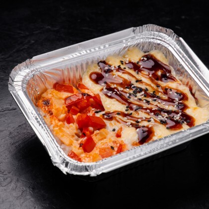 Лазанья с лососем