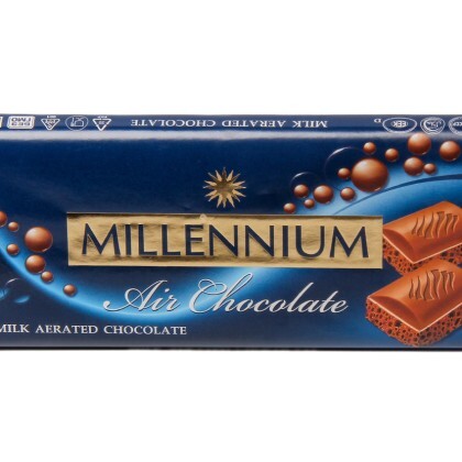 Шоколад Millennium Premium молочный пористый 90 гр