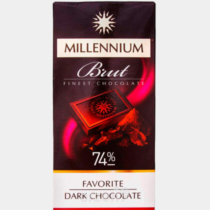 Шоколад Millennium Favorite Brut 74% 100гр