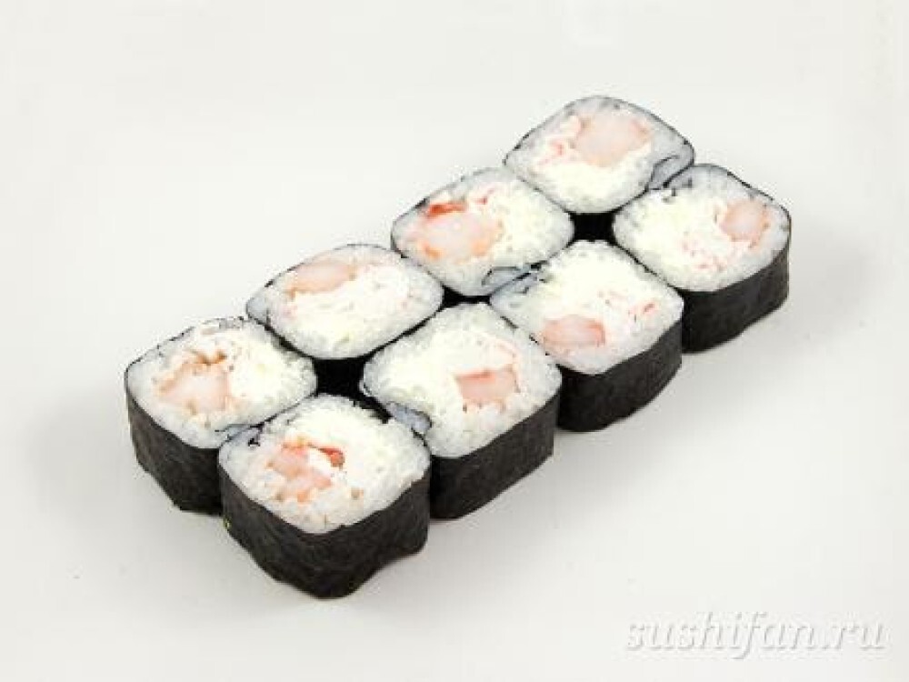 Сливочный ролл с крабом и  креветкой