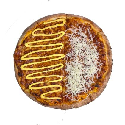 Пицца сырная на томатном соусе