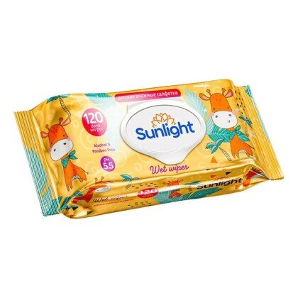 Детские влажные салфетки Sunlight