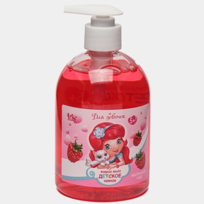 "для девочек 5+" жидкое мыло детское "малиновое чудо 500