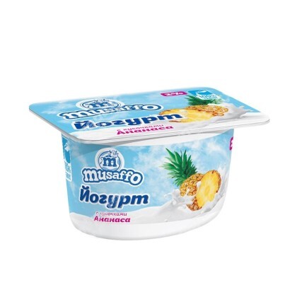 Мусаффо йогурт с ананасом и Маракуей