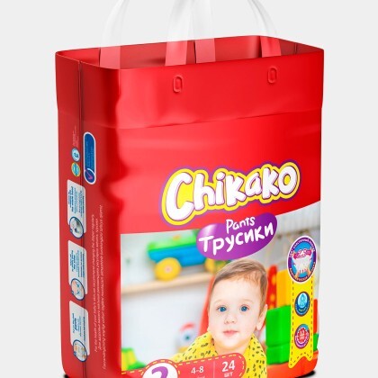 Подгузники для детей Chikako Trusik blok N2 24sht