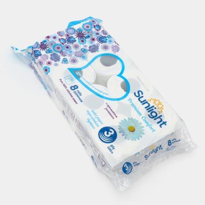 Туалетная бумага Sunlight с ароматом ромашки