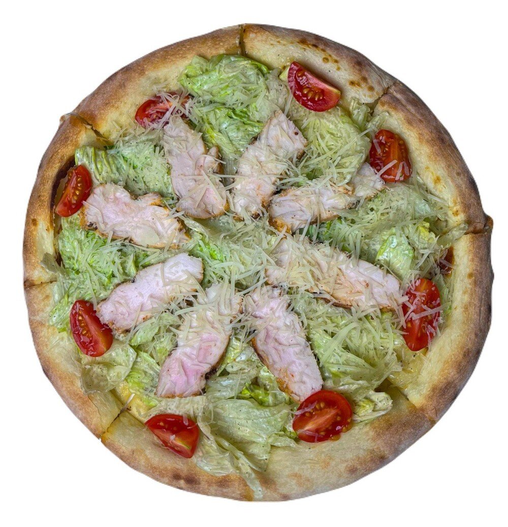 Пицца Цезарь с курицей