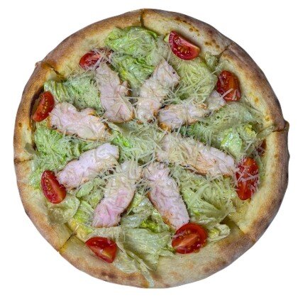 Пицца Цезарь с курицей