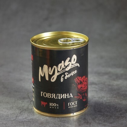 Говядина КМК "Mясо в банке" тушеная в/с 338 г