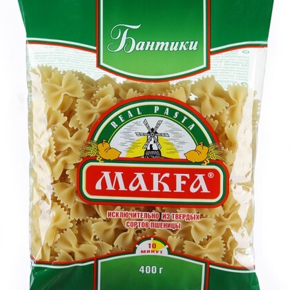 Макарон Makfa изделия Бантики 400гр