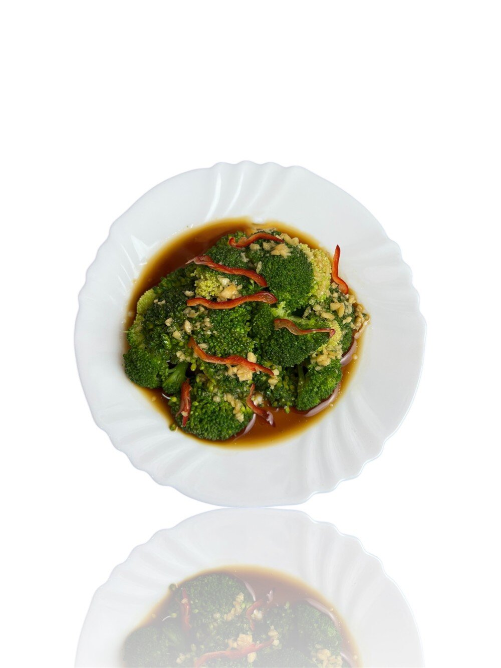 Брокколи в ароматно-чесночном соусе